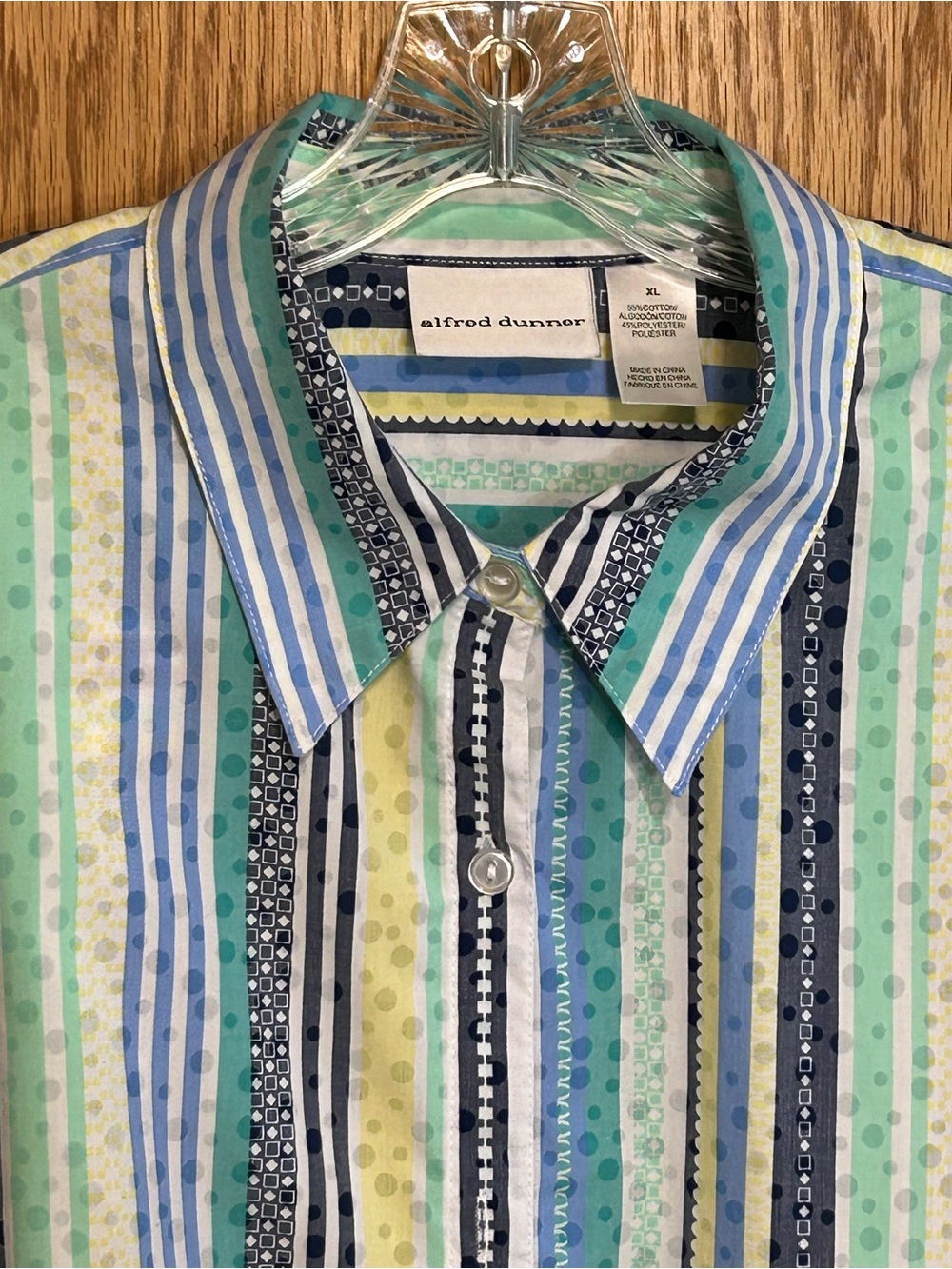 Alfred Dunner top shirt blouse woman’s XL short sleeve‎ 
Striped bright comfy